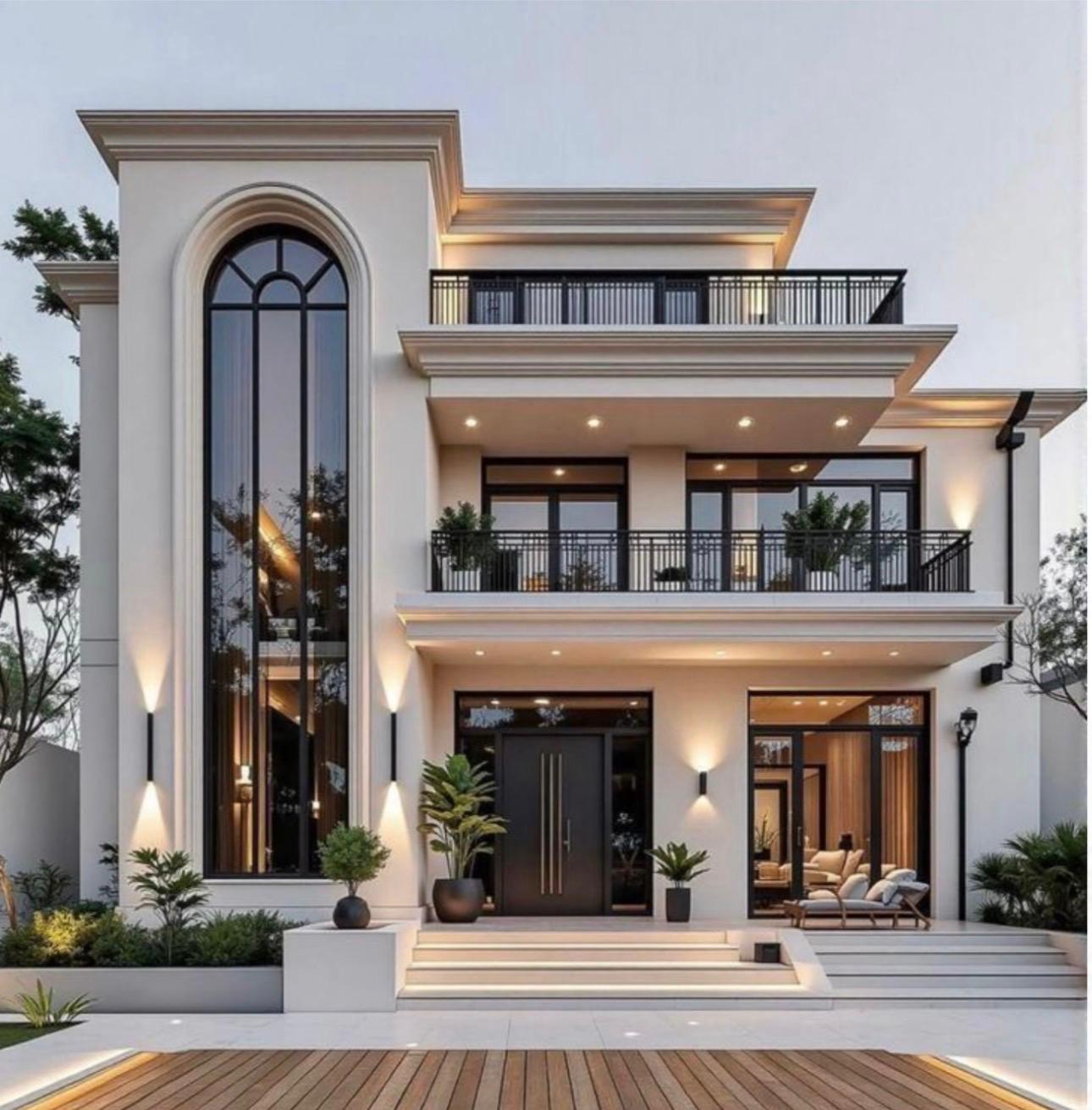 Modern 2.5 storey house design for 2 Anna land in Nepal